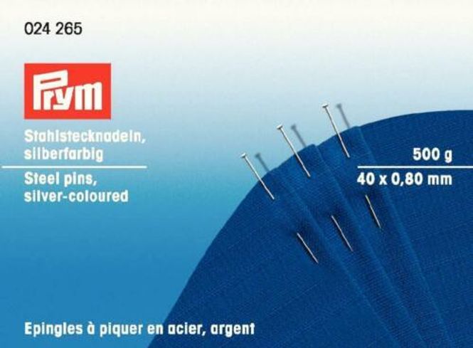 Hovedbilde PRYM Knappenål 40x0,8mm Storpk