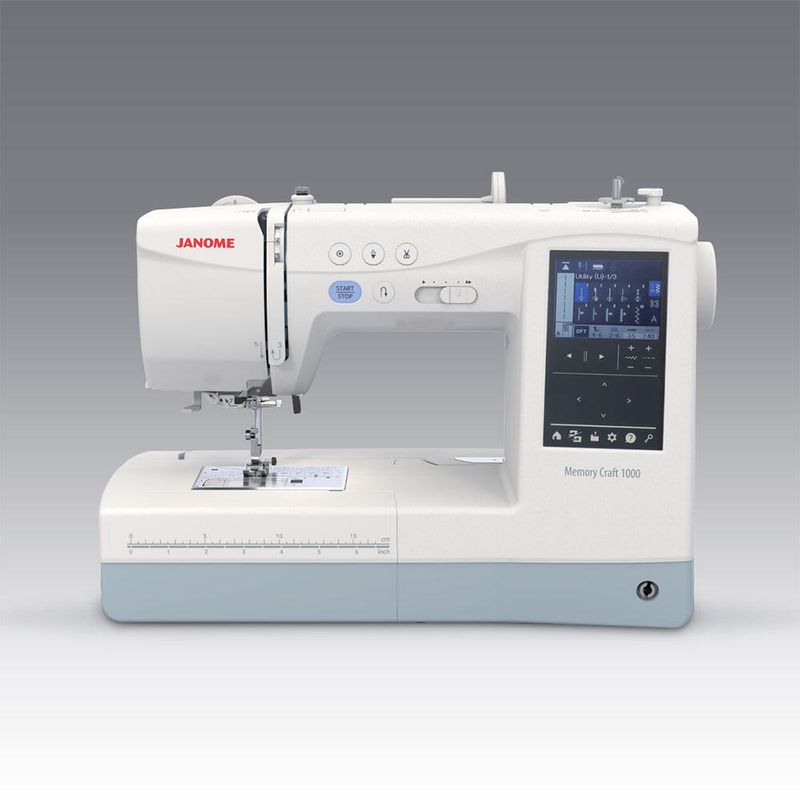 Janome MC 1000 Silky White sy- og broderimaskin