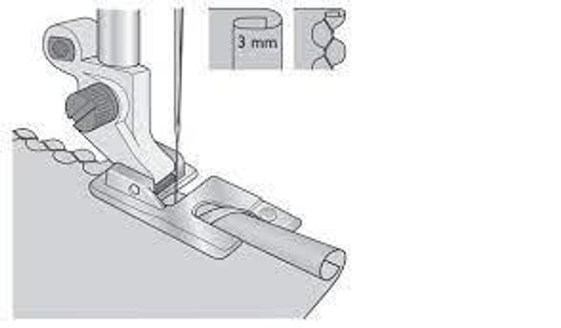 Husqvarna Trykkfot Faldefot 3mm