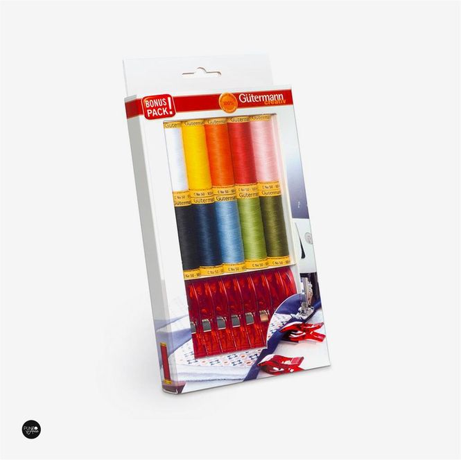 Hovedbilde Gütermann Polyester 10x100m + Klips