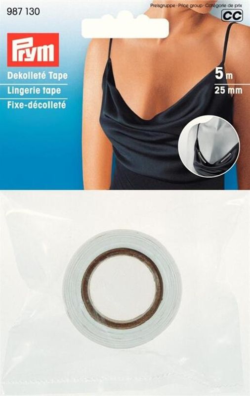 Prym Gjennomsiktig Dobbeltsidig Tape 25mm