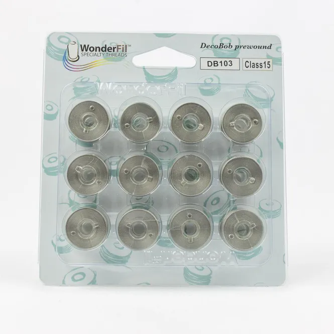 Hovedbilde Spoler med undertråd 12pk Wonderfil DecoBob