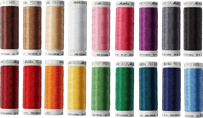 Hovedbilde Mettler Poly Sheen 200m, 18pk. ass.