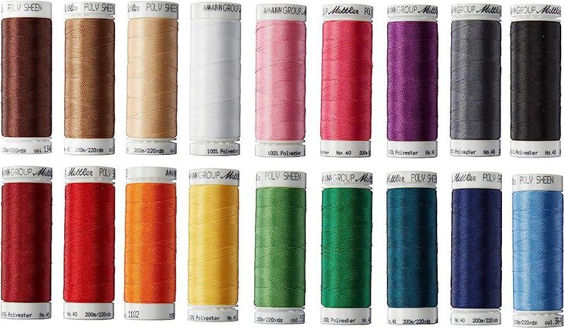 Mettler Poly Sheen 200m, 18pk. ass.